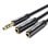 Cable divisor de audio Vention BBSBY Jack 3.5mm macho a 2x hembra 30cm TPE aluminio negro