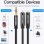 Cable divisor de audio Vention BBSBY Jack 3.5mm macho a 2x hembra 30cm TPE aluminio negro