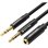 Cable de Audio Vention BBUBY 2x Jack 3.5mm Macho Jack 3.5mm Hembra 30cm Negro