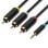Câble Estéréo Vention BCBBG Jack 3.5 Macho - 3x RCA Macho - 1.5m Noir
