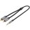 Cable de Audio Vention BCNBK 2x RCA Macho - Jack 3.5 Macho 8m Gris Audio HiFi