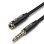 Cable de extensión de audio Vention BHCBG 3.5mm TRRS macho a hembra 1.5m negro