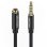 Cable de extensión de audio Vention BHCBG 3.5mm TRRS macho a hembra 1.5m negro