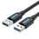 Cabo USB 3.0 Vention CONBG 1.5m USB A Macho Preto Cabo USB 3.0 Vention CONBG 1.5m USB A Macho Preto