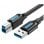 Cable USB 3.0 Vention COOBI 3m USB Tipo-B macho a USB Tipo-A macho 5Gbps Negro