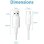 Cabo USB 2.0 Vention CTQWF Tipo-C Macho Branco 1m 3A 60W 480Mbps
