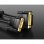 Cable conversor Vention EACBI DVI macho VGA macho 3m negro cubrecontactor dorado