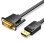 Vention HAFBG DisplayPort-DVI Konverterkabel 1,5m Schwarz DP-DVI Adapter