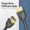 Cable HDMI Vention AAIBF 2.0 1m 4K 60Hz Ultrafino Chapado en Oro Negro