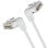 Cable de Red Vention IBOWD RJ45 UTP Cat.6A 50cm Cabezal Rotatorio 360° Blanco 10Gbps