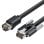 Cabo de rede Vention IBUBH Cat.6A SFTP 2 m escuro blindado uso industrial