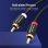 Cable estéreo Vention VAB-R06-B300 2x RCA macho 3m negro bronce esmaltado