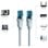 Netzwerkkabel Vention VAP-A10-S100 RJ45 UTP Cat5e 1m Blau Schwarz Netzwerkkabel Vention VAP-A10-S100 RJ45 UTP Cat5e 1m Blau Schwarz
