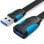 Cable Alargador USB 3.0 Vention VAS-A13-B300 5Gbps 3m Chapado en Oro Negro y Azul