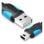 Cable USB Vention VAS-A14-B100 USB 2.0 A a Mini USB B 1m 480Mbps Azul y Negro