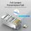 Conector RJ45 Vention Cat.6 FTP Modular Transparente Prata 10 Unidades