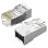 Conector RJ45 Vention IDCR0-100 Cat.6 FTP 100 uds chapado en oro Transparente/Plata