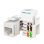 Conector RJ45 Vention IPFW0 Cat.6 UTP Toolless ABS PC Corte Longitudinal Blanco