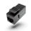 Conector RJ45 Vention IPGB0 Cat6 UTP Negro PCB chapado en oro Keystone ABS resistente
