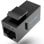 Conector RJ45 Vention IPGB0 Cat6 UTP Negro PCB chapado en oro Keystone ABS resistente