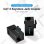 Conector RJ45 Vention IPGB0 Cat6 UTP Negro PCB chapado en oro Keystone ABS resistente