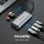 Docking USB Tipo-C Vention TGRHB 3xUSB 1xLector Tarjetas 1xUSB-C PD Gris 87W
