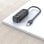 Hub Vention 4 puertos USB 2.0 480 Mbps VAS-J43-B100 1m Schwarz ABS