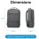 Mochila Vention KRNB0 para Portátil hasta 15.6" 23L Gris Oscuro Ergonomía Ligera