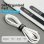 Tira organizadora de cables Vention KAOB0-10 18cm Pack de 10 negro poliéster nilón