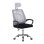 Silla de Oficina Kontor Regulable en Altura Reclinable con Reposabrazos y 5 Ruedas Negra/Gris