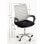 Silla de oficina Visi respaldo fijo curvado tela negro o gris altura ajustable ruedas