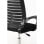 Silla de oficina Visi respaldo fijo curvado tela negro o gris altura ajustable ruedas