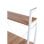 Escritorio Kecil Madera Metal 120x60cm 3 Estantes Diseño Vanguardista Montaje Fácil