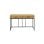 Mesa escritorio acero reforzado madera 120x60cm altura 77,5cm estilo industrial