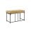 Mesa escritorio acero reforzado madera 120x60cm altura 77,5cm estilo industrial