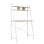 Escritorio Visy Madera Metal Estantería Superior 84cm x 47cm x 141cm Amplio Tablero