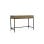 Escritorio Studim Negro Estructura Metálica 2 Cajones Diseño Industrial Minimalista