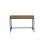 Escritorio Studim Negro Estructura Metálica 2 Cajones Diseño Industrial Minimalista