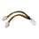 Cable de alimentación AISENS A131-0166 4+4 PIN Macho a 4 PIN Hembra 15cm 54W cobre puro