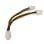 Cable de alimentación AISENS A131-0166 4+4 PIN Macho a 4 PIN Hembra 15cm 54W cobre puro