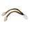 Cable de alimentación AISENS A131-0166 4+4 PIN Macho a 4 PIN Hembra 15cm 54W cobre puro