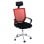 Silla Ergonómica Solium Reposacabezas Ajustable Asiento de Tela Estructura Acero