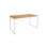 Escritorio Dek Superficie de Madera, Estructura Metálica, Sin Montaje, 119x60x69,5cm