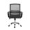 Silla Funzi Ergonómica Nórdica Espuma Alta Densidad Acero Poliester 120kg Gris/Negro