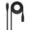 Cable USB-C Nanocable 10.01.4502 3.2 Gen2x2 20Gbps 100W 2m Negro Thunderbolt 3