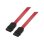 Câble SATA AISENS A130-0153 0.5m 6Gb/s H/F connecteur coudé ROUGE