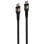 USB-Kabel Fonestar USB-CC USB-C zu USB-C 1m 100W 480Mbps Nylon Schwarz