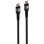 USB-Kabel Fonestar USB-CC USB-C zu USB-C 1m 100W 480Mbps Nylon Schwarz