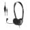 Auriculares NGS con cable, micrófono, control de volumen, jack 3.5mm, negros