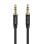 Audiokabel Vention BAXBH 3.5mm Stecker-Stecker 2m vergoldet Aluminium Schwarz